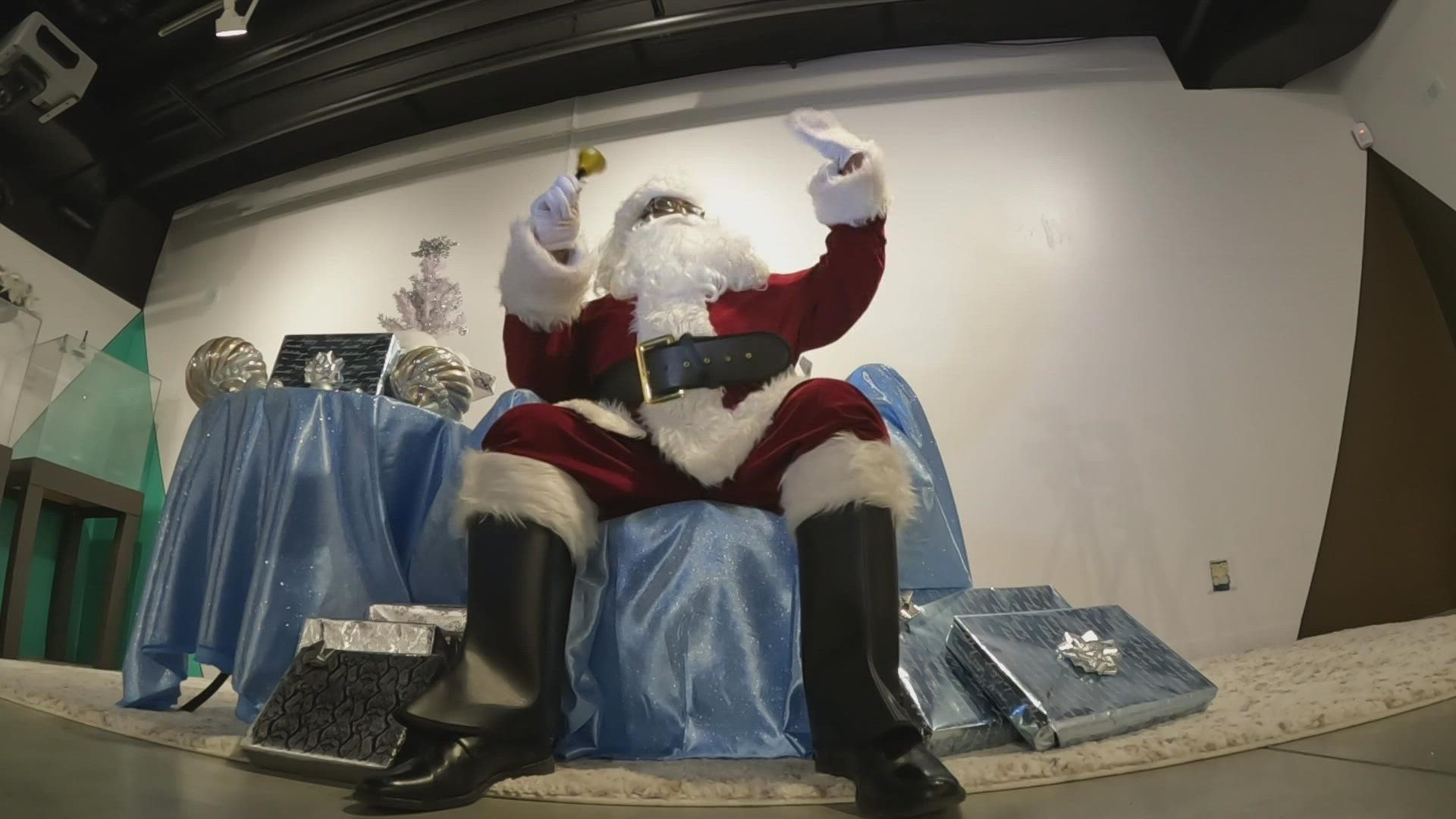 The Northwest African American Museum arranged virtual visits between Black Santa and kids eager to meet him.