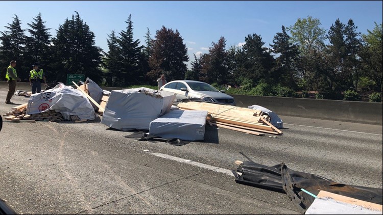 Southbound I-5 In Seattle Now Open After Truck Loses Load | King5.com