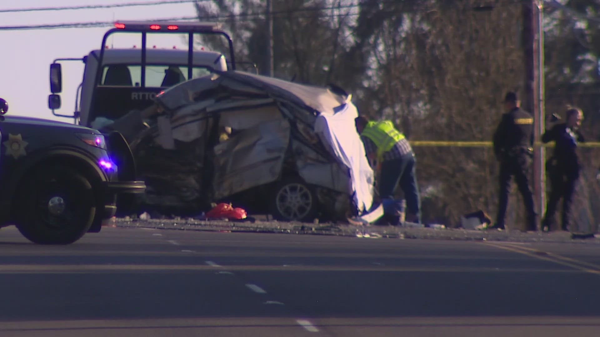 Police say 18-year-old Chase Jones sped through a red light at 112 mph without braking before hitting and killing one adult and three children in Renton