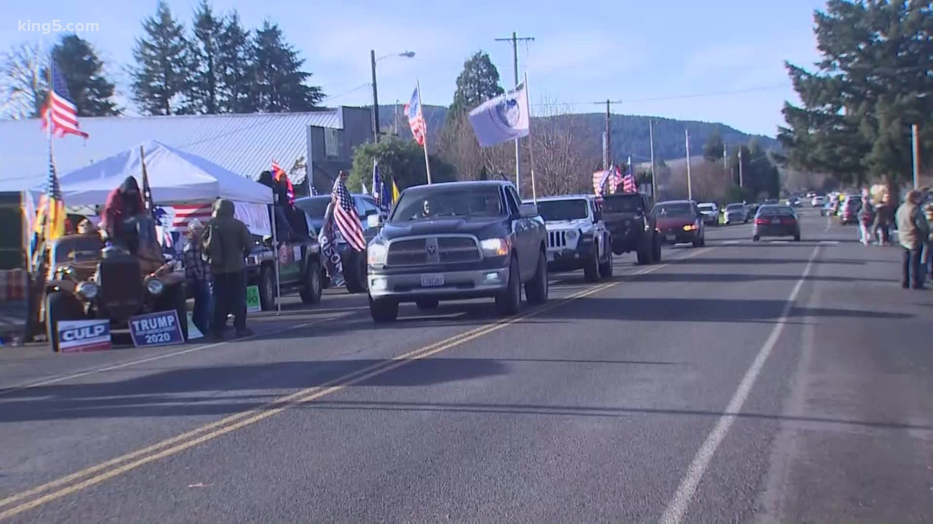 Residents and business owners in the small town of Mossyrock are getting fed up with COVID-19 restrictions. A rally on Saturday brought hundreds of people.
