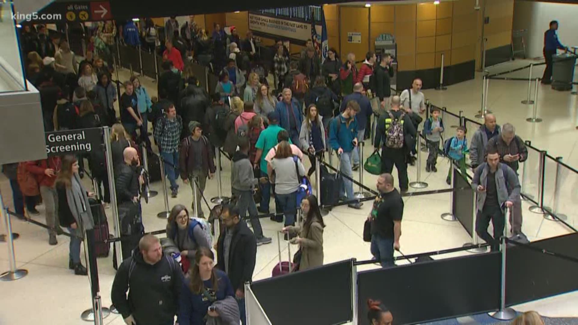 TSA expects close to 27 million travelers for Thanksgiving nationwide.  The slowest travel day would be Thanksgiving day itself.