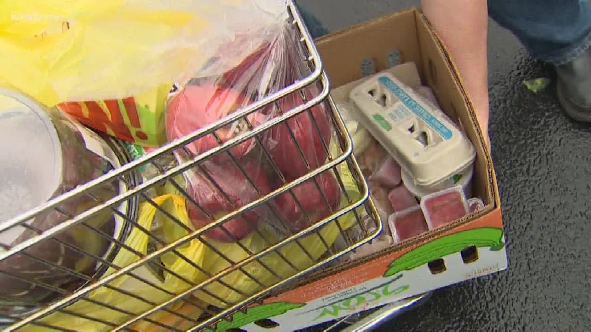 With the government shutdown dragging into its second month, unpaid workers are being forced to seek out charity. Whatcom County is being hit especially hard with hundreds of Coast Guard members, border patrol agents and airport workers feeling the squeeze. Fortunately, a lot of people are stepping up to help their neighbors in need. KING 5's Eric Wilkinson reports.