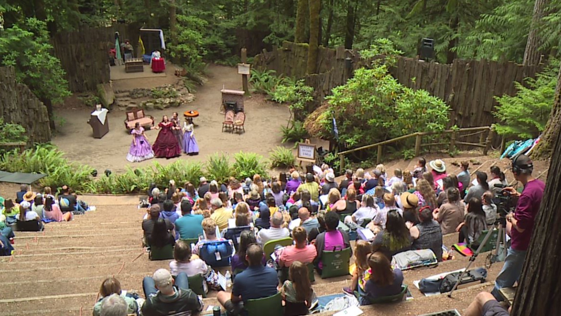 A short hike in the woods leads to a magical theater. #k5evening