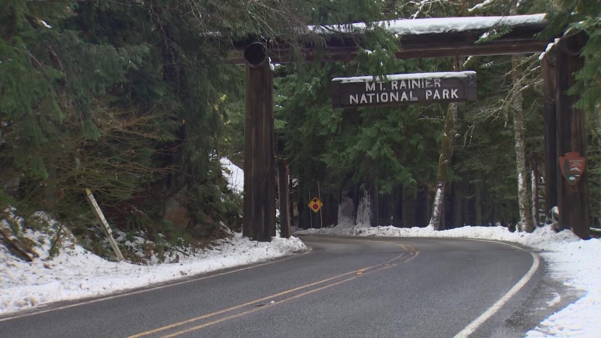Staffing limitations forced Mount Rainier National Park to limit public car access at Paradise to only Saturdays and Sundays.