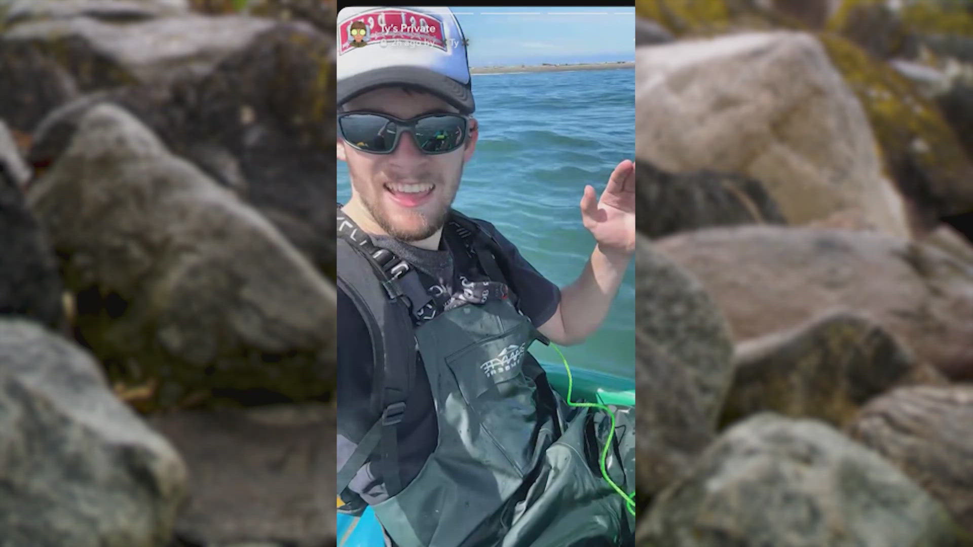 Ty Coone placed a 911 call on Tuesday afternoon to report that he was "in distress and possibly drowning," prompting a search and rescue effort. 