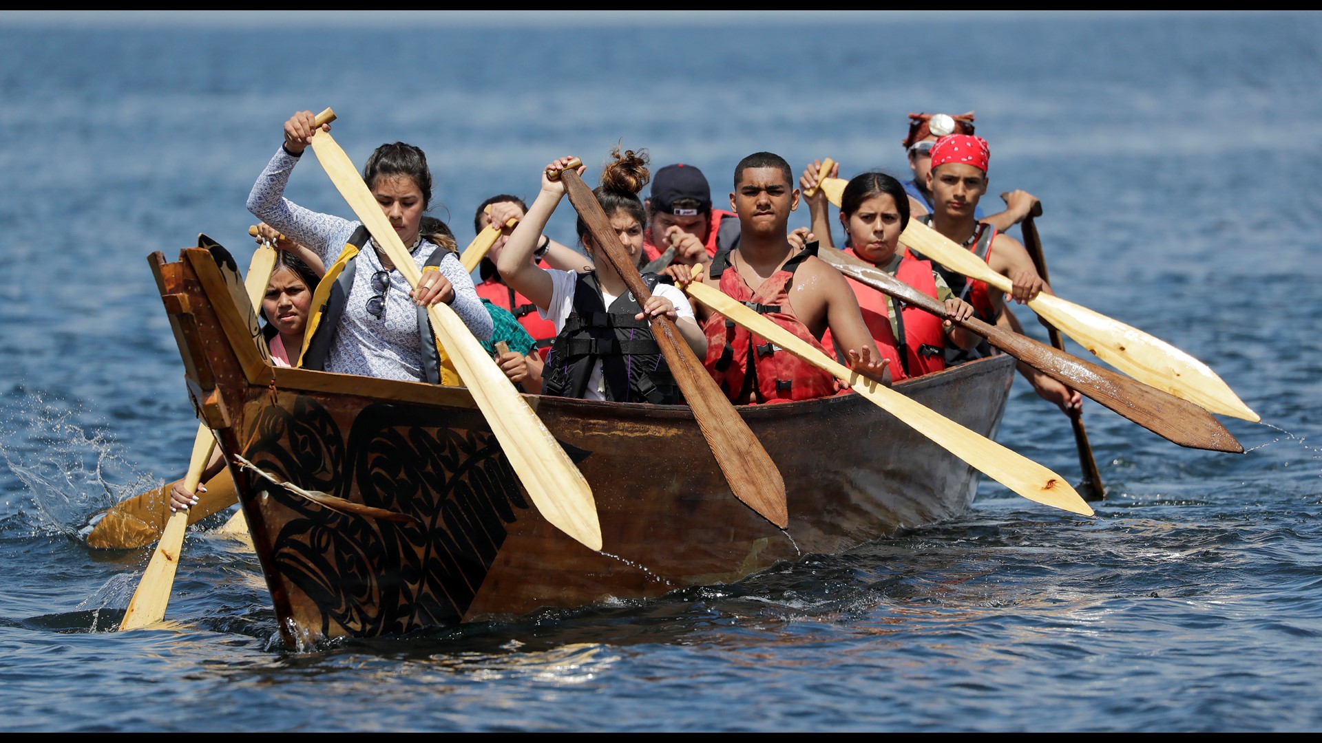 Tribes are rowing up the coast