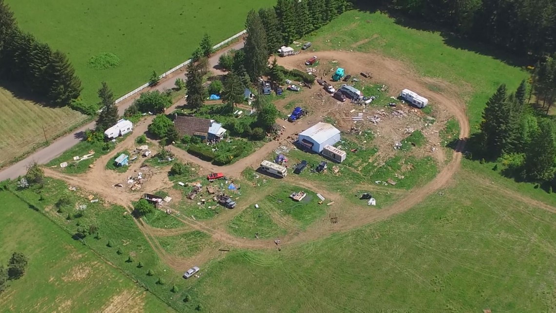 ‘Our worst nightmare’ Squatters turn Oregon farmland into junkyard