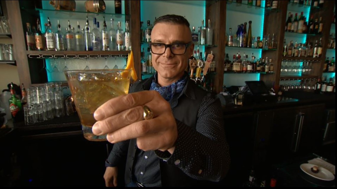 Best Bartender Niles Peacock crafts cocktails and serves Edmonds in