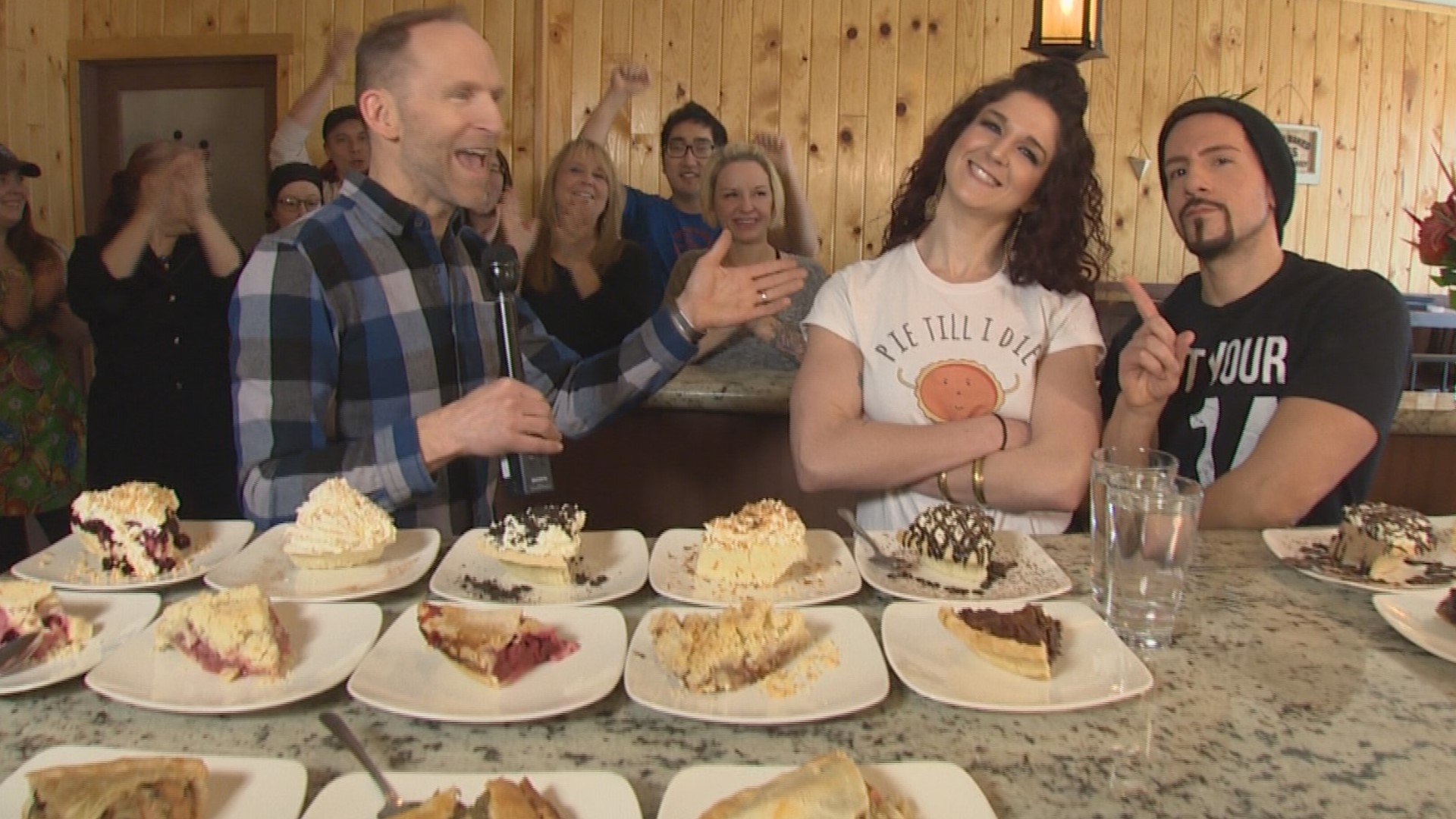 Competitive eating couple wows 'em on Pi Day at Pie Bar Ballard.