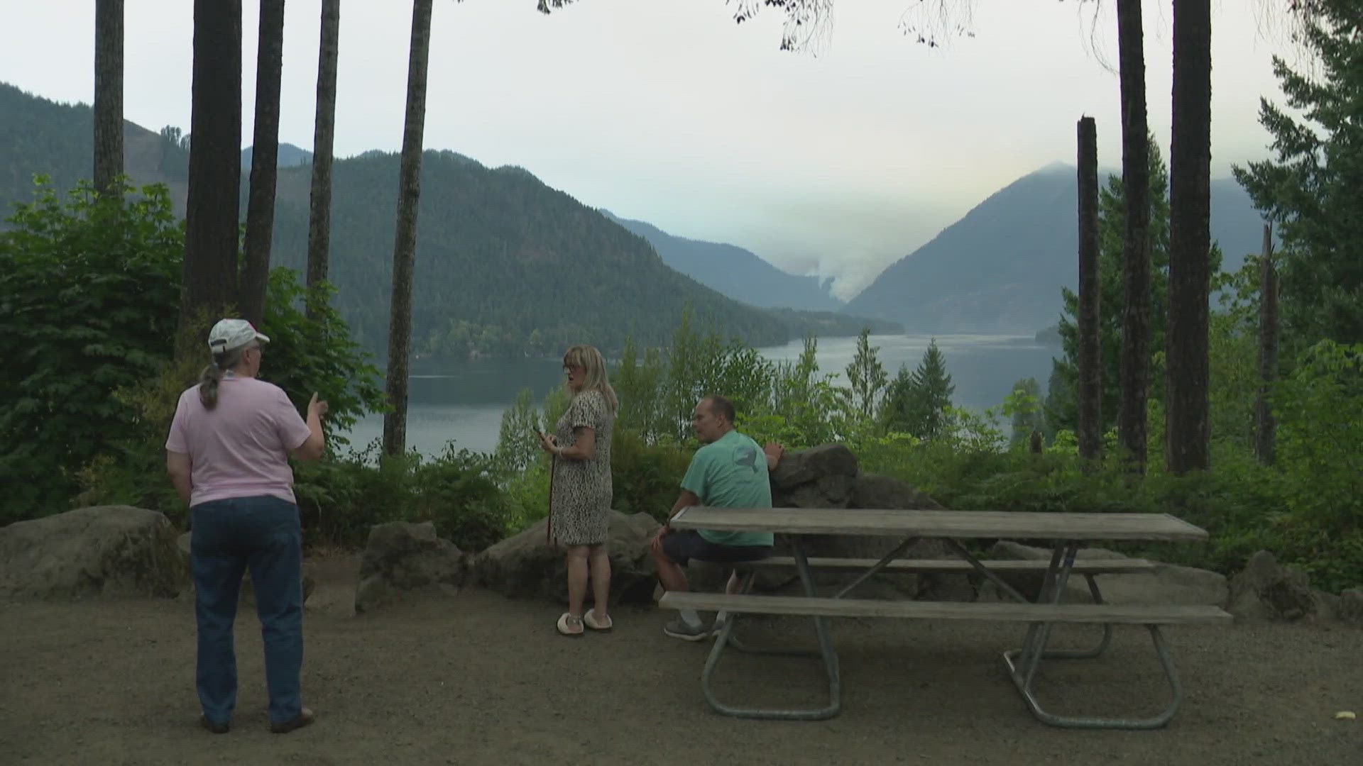 The summer hotspot has not been impacted by the 2025 wildfire season, but community members believe area fires are fueling skepticism.