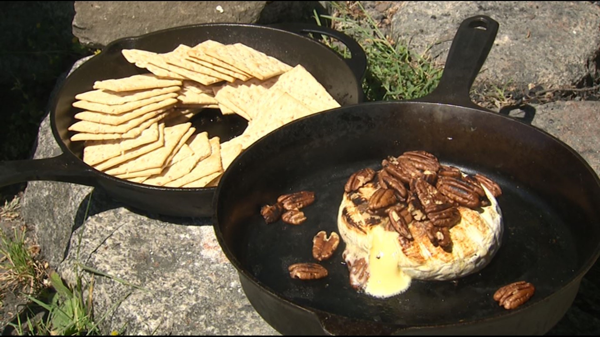 Go gourmet in the great outdoors: baked brie you can make at your campsite.