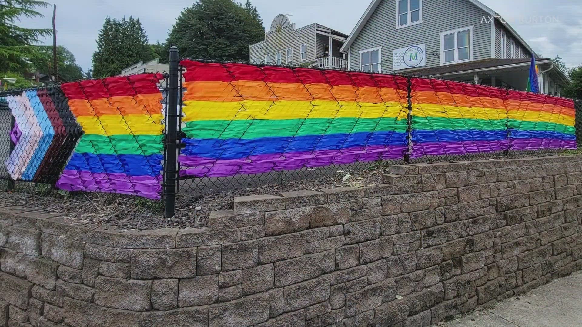 The LGBTQ+ art installation had greeted people coming and going from Duvall for more than a year.