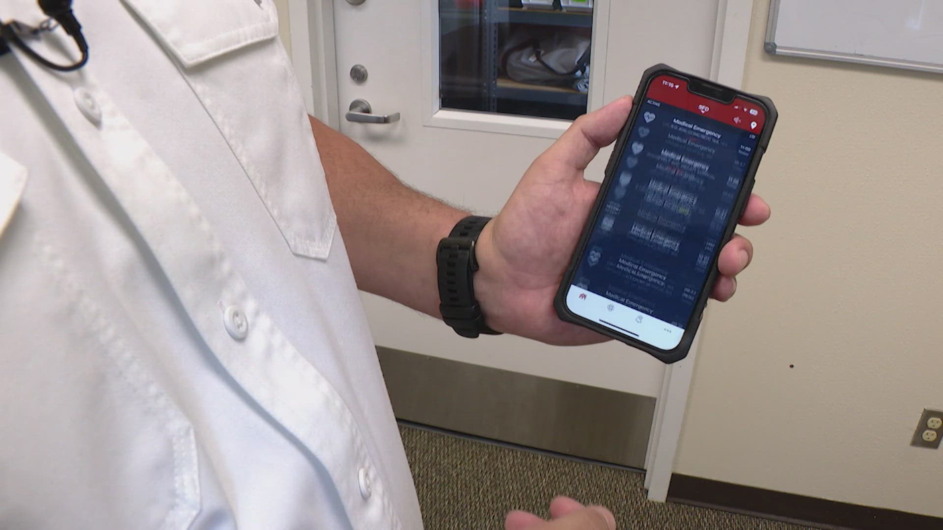 The PulsePoint app alerts civilians with knowledge of CPR and defibrillators to nearby cardiac arrest incidents.