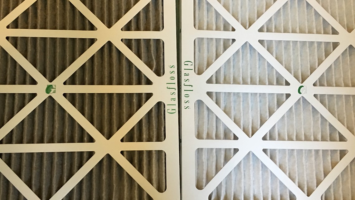 Air filter for fire outlet smoke