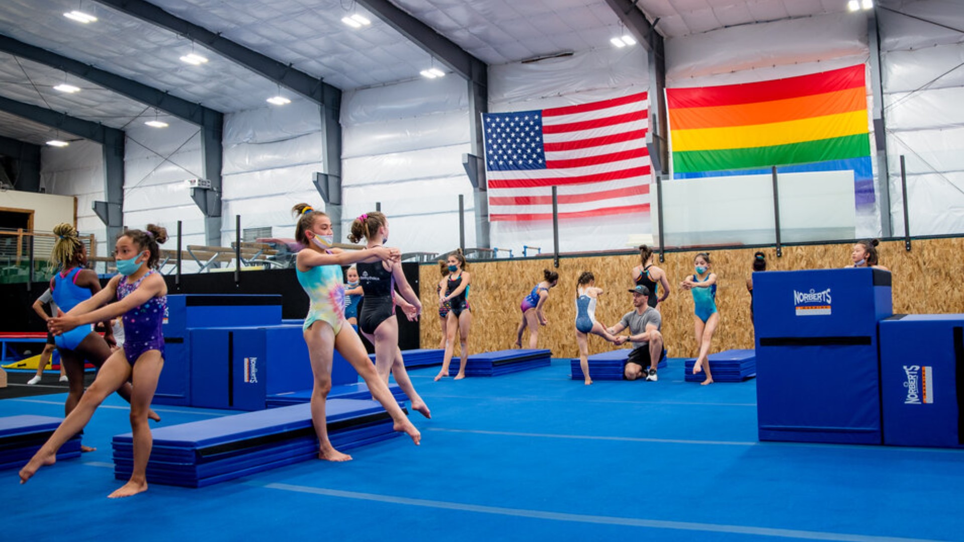 Ascend Gymnastics didn't wait for Pride Month to express a symbol of acceptance and pride. #k5evening