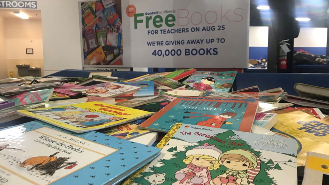 Goodwill offering 40,000 free books to teachers Saturday