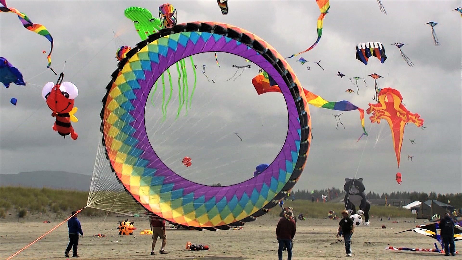 The Washington State International Kite Festival in Long Beach is fun