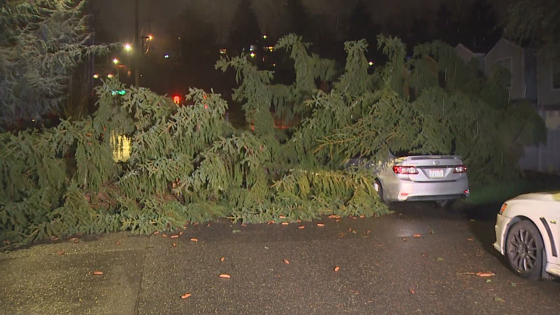 High winds wreaking havoc around western Washington