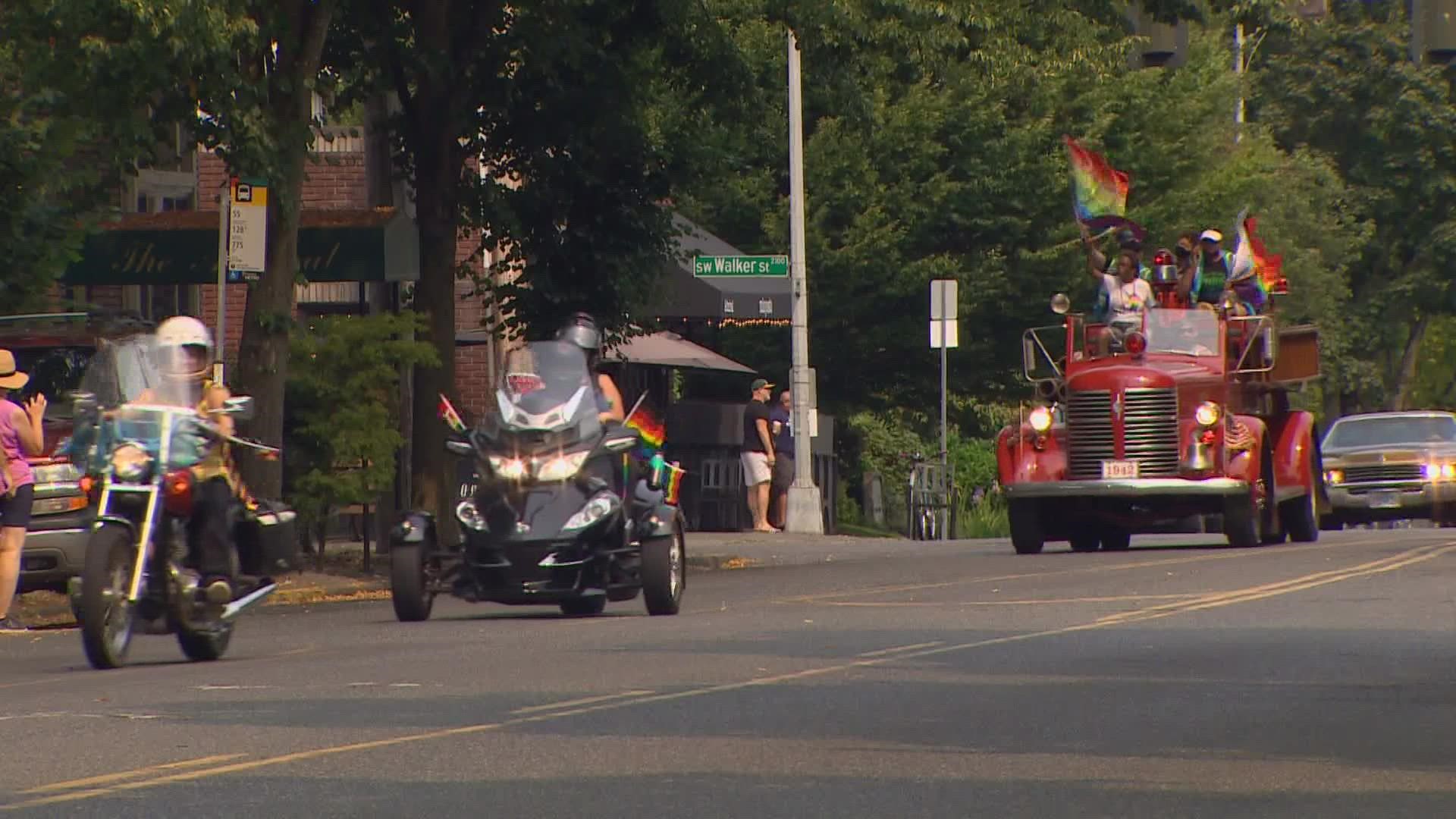 Fears around the highly transmissible delta variant led organizers to host a more scaled-down Alki Beach Pride than in years past.