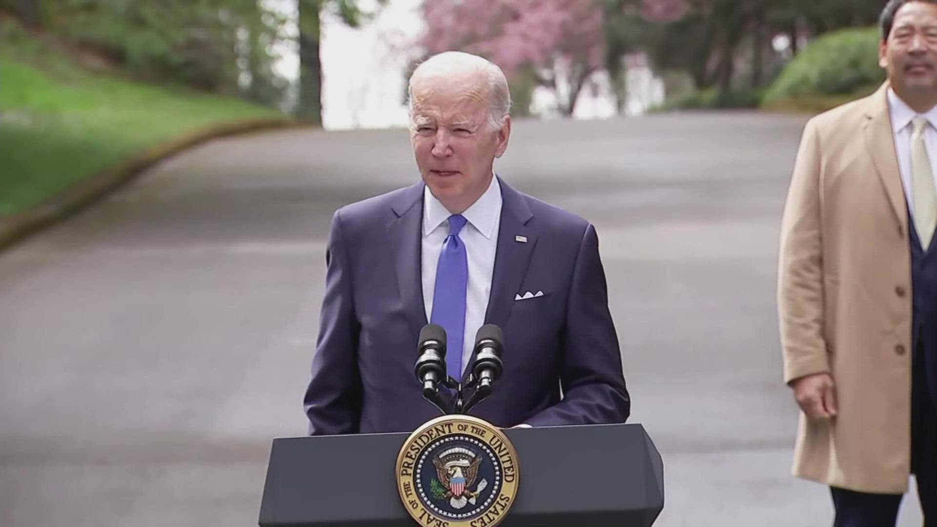 Biden expressed frustration with Republicans and some Democrats for preventing progress on climate change plans and challenged them to get legislation to his desk.