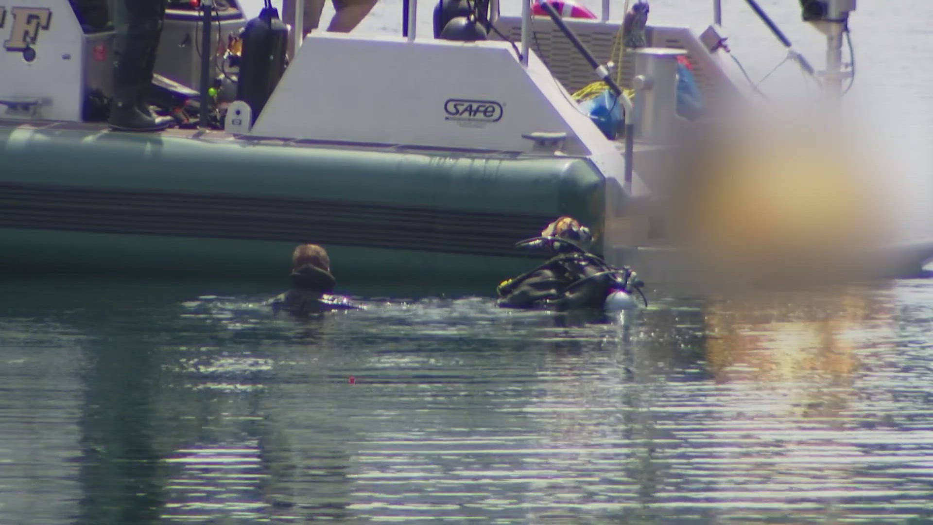 Police said they found the suspect dead inside the car off Ketron Island.