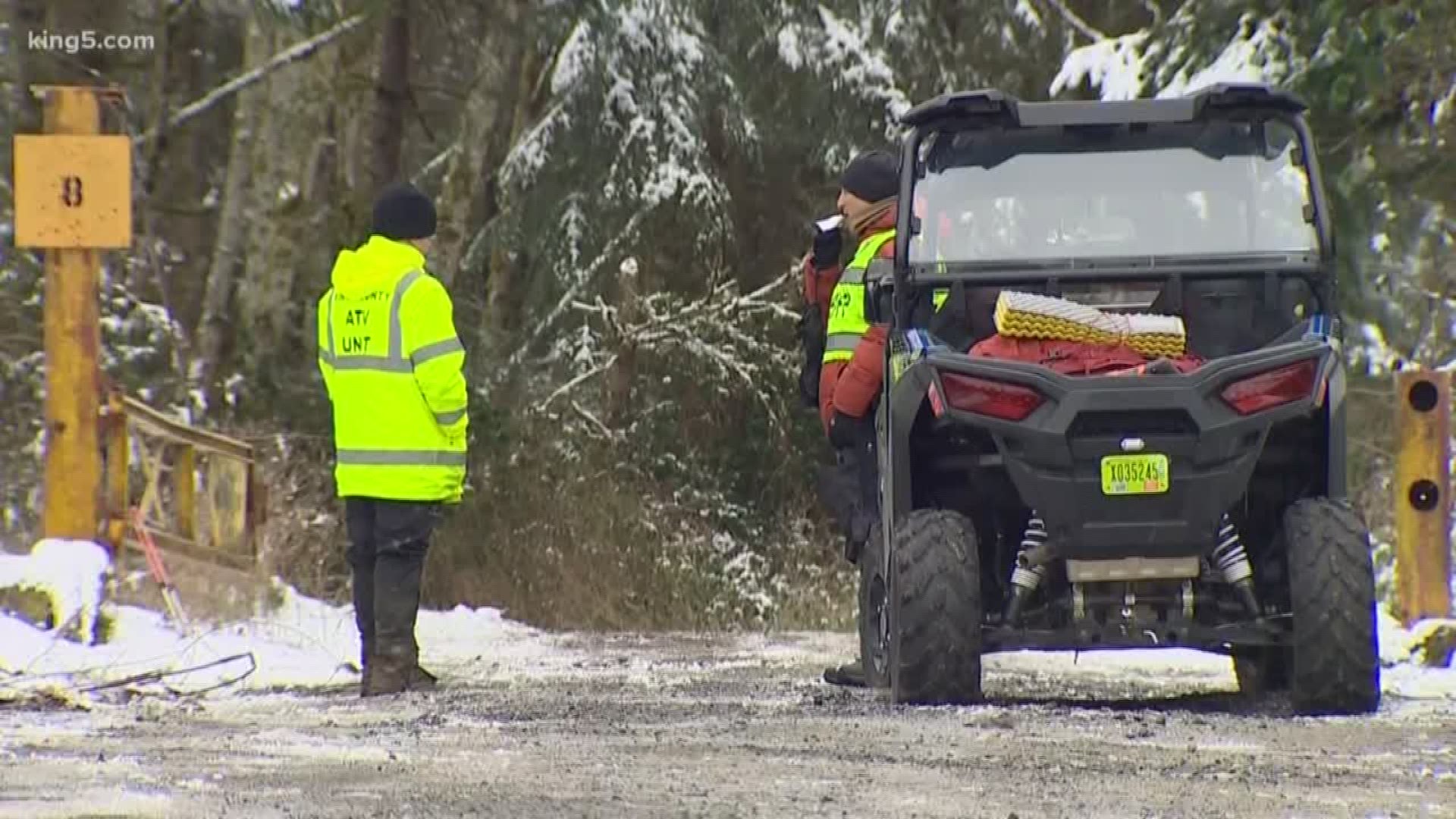 and today crews found two bodies in the Mud Mountain Dam Area, just east of Enumclaw.