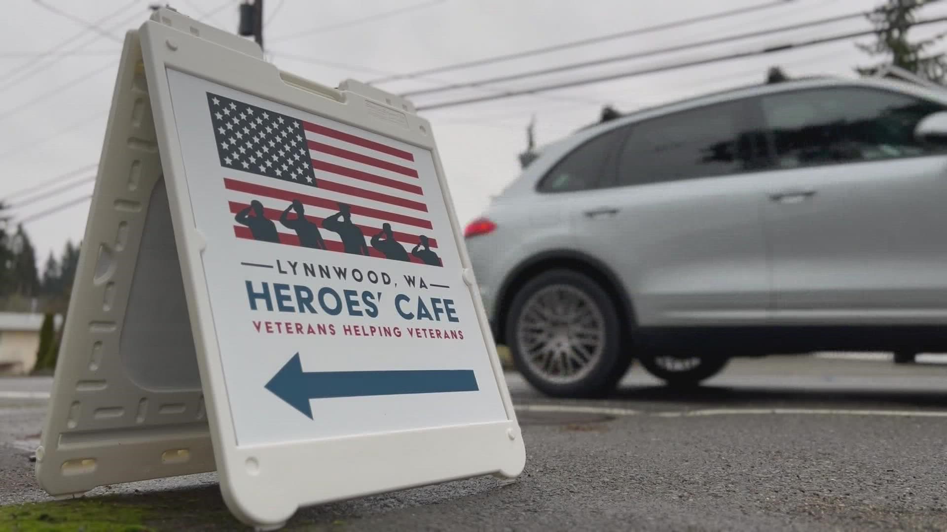 Veterans got together at the Heroes Cafe in Lynnwood for a monthly breakfast Tuesday.