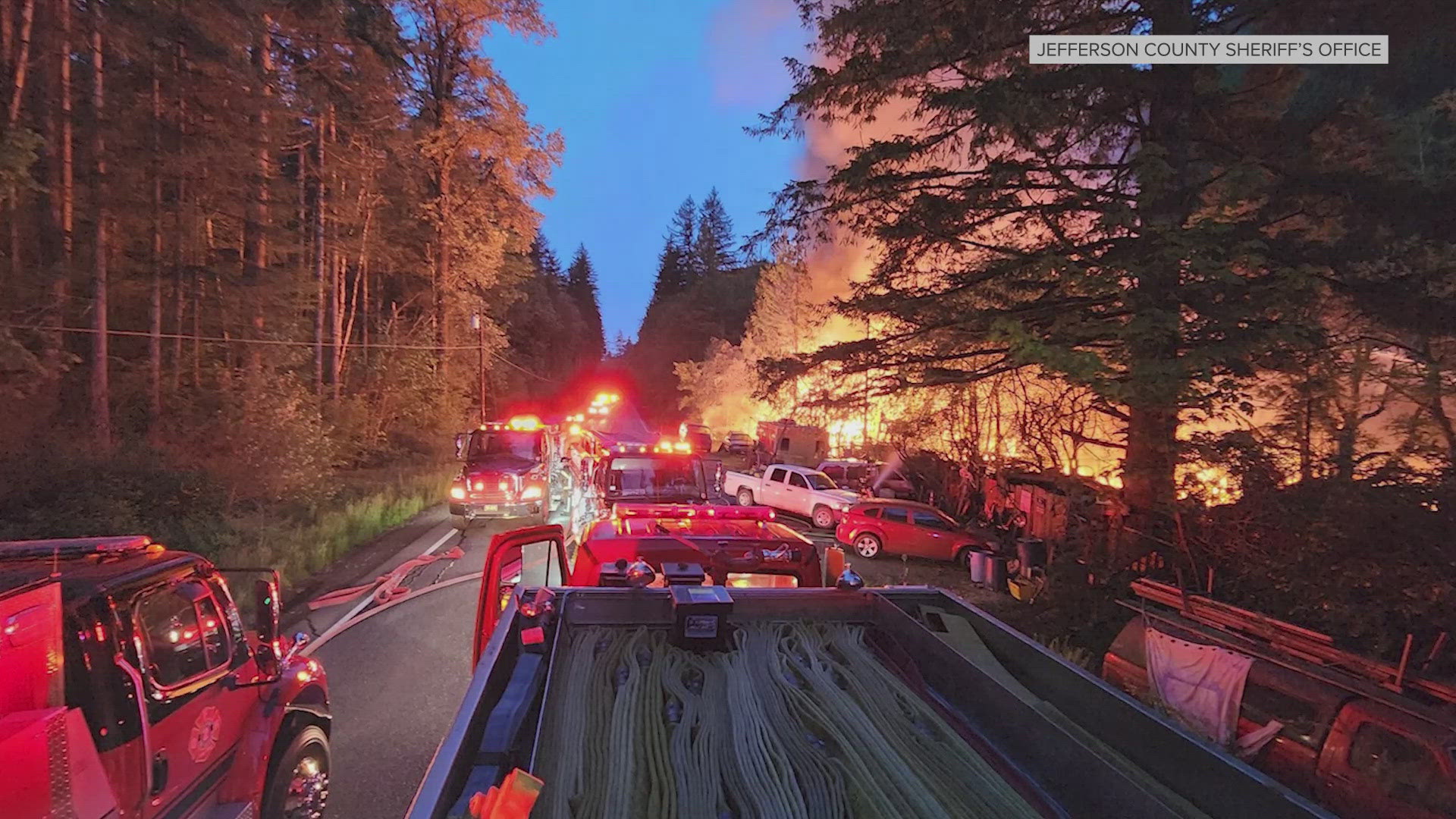 The fire broke out around 9:15 p.m.