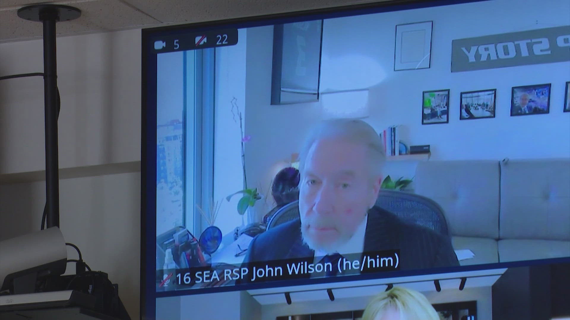 Wilson was arrested last week on suspicion of stalking the woman who has filed for the restraining order against him.