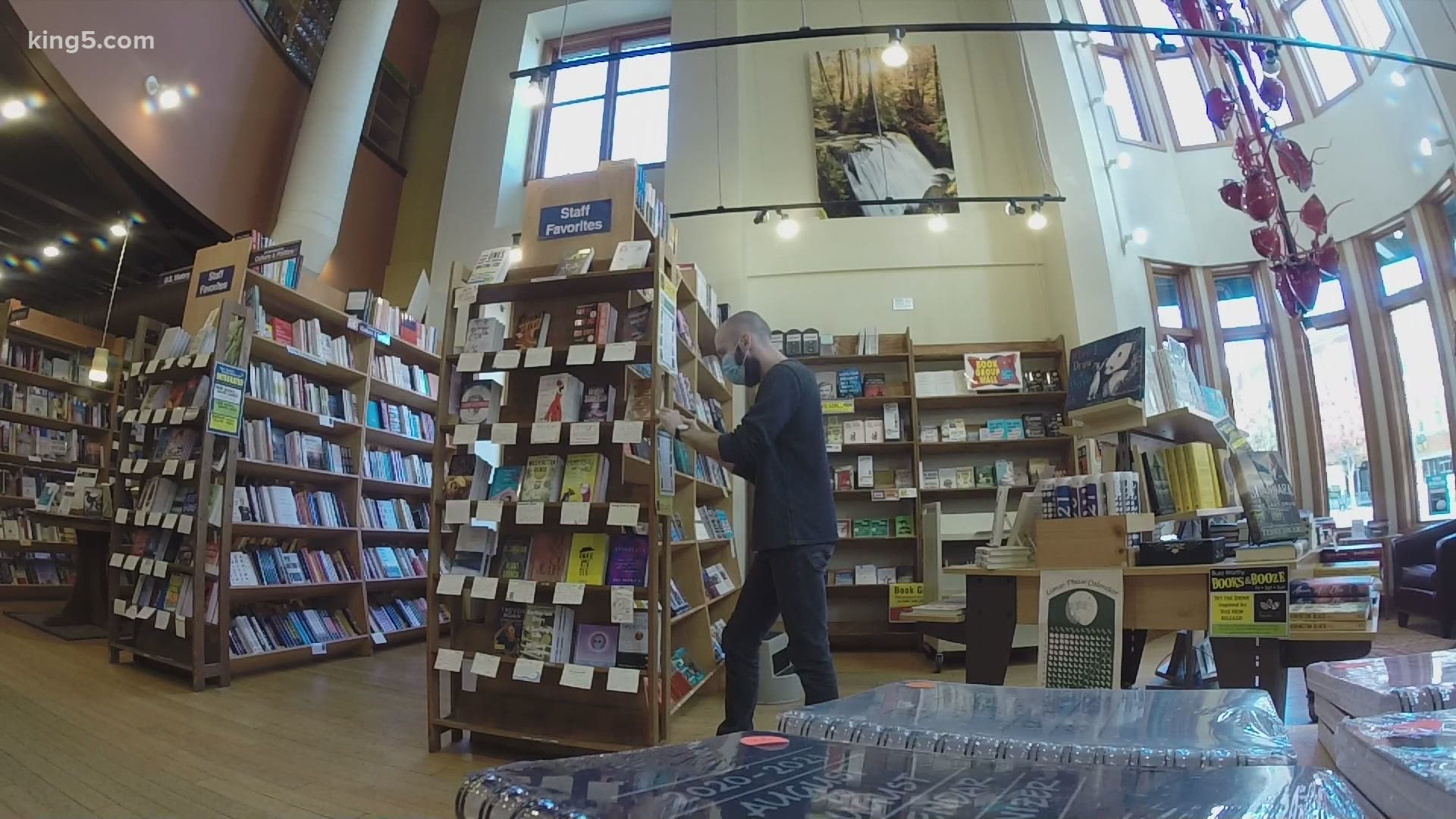 The co-owners of Village Books in Bellingham say the store is getting “boxed out” by online retail giant Amazon.