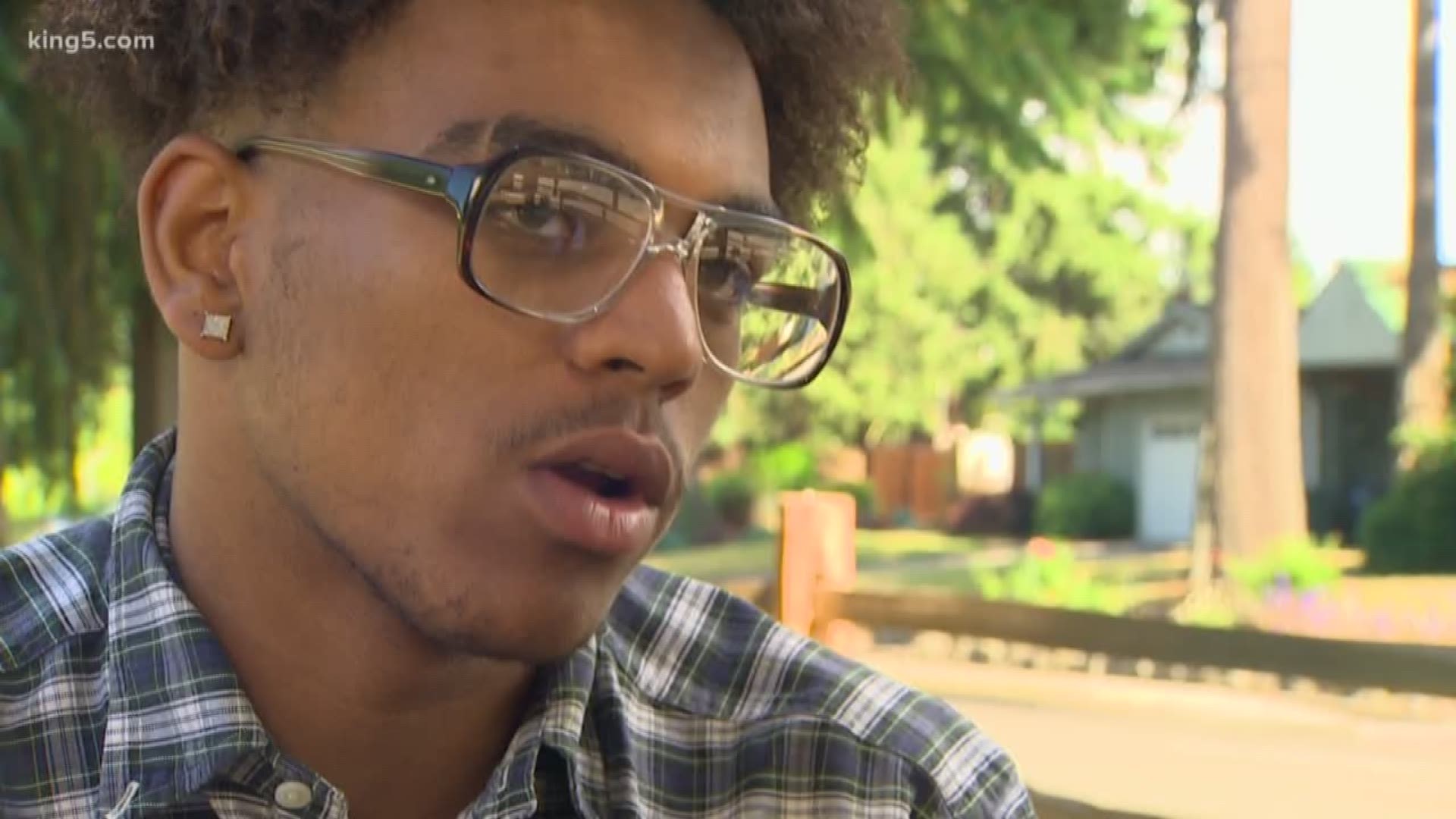 Tacoma teenager Vincenzo Di Salvo used to be homeless. Now he's aiming to be the first in his family to attend college. KING 5's Jenna Hanchard reports.