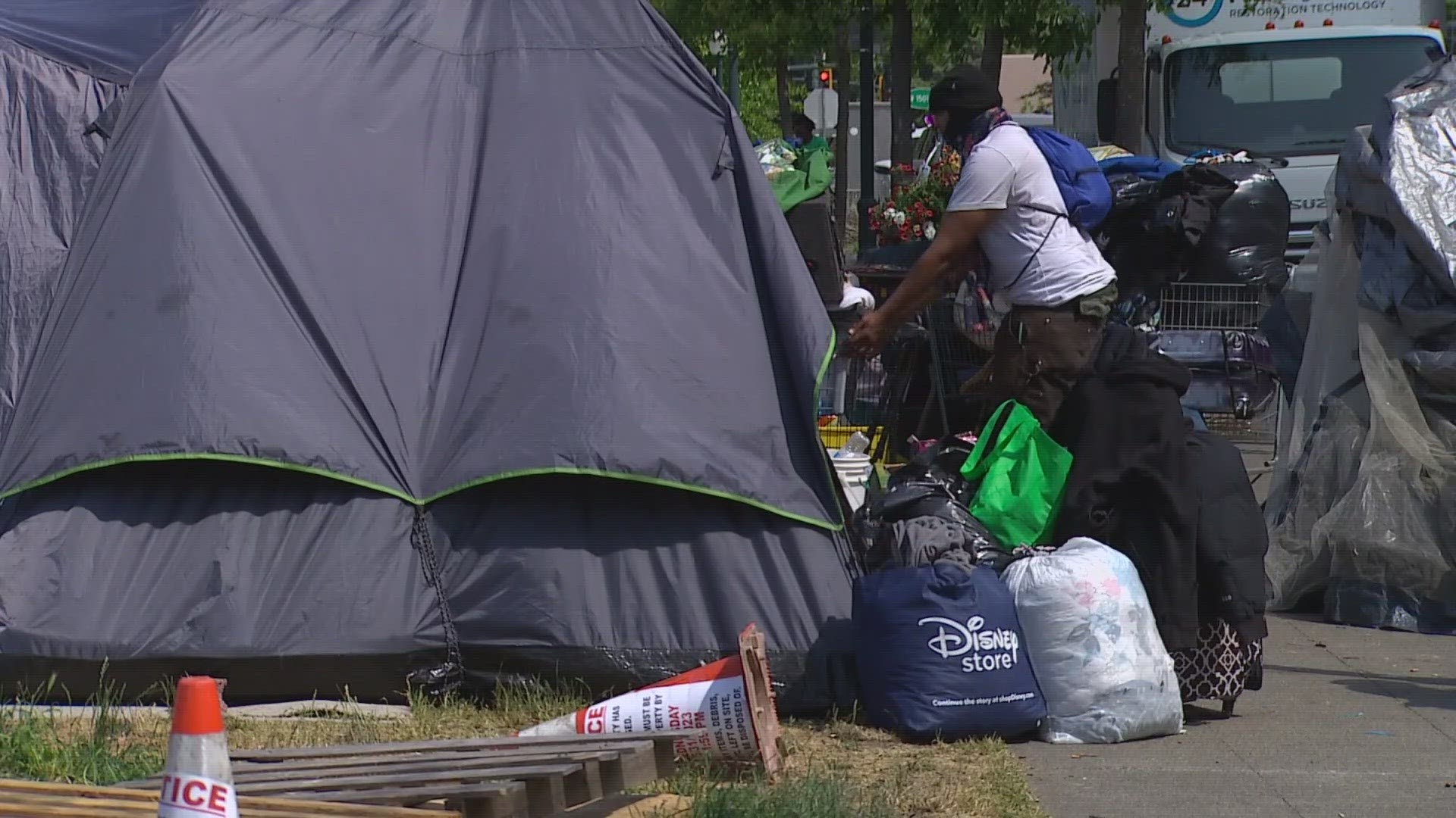 Burien is one of the cities where tensions have been rising unsanctioned encampment took because of an unsanctioned encampment that is blocks away from City Hall.