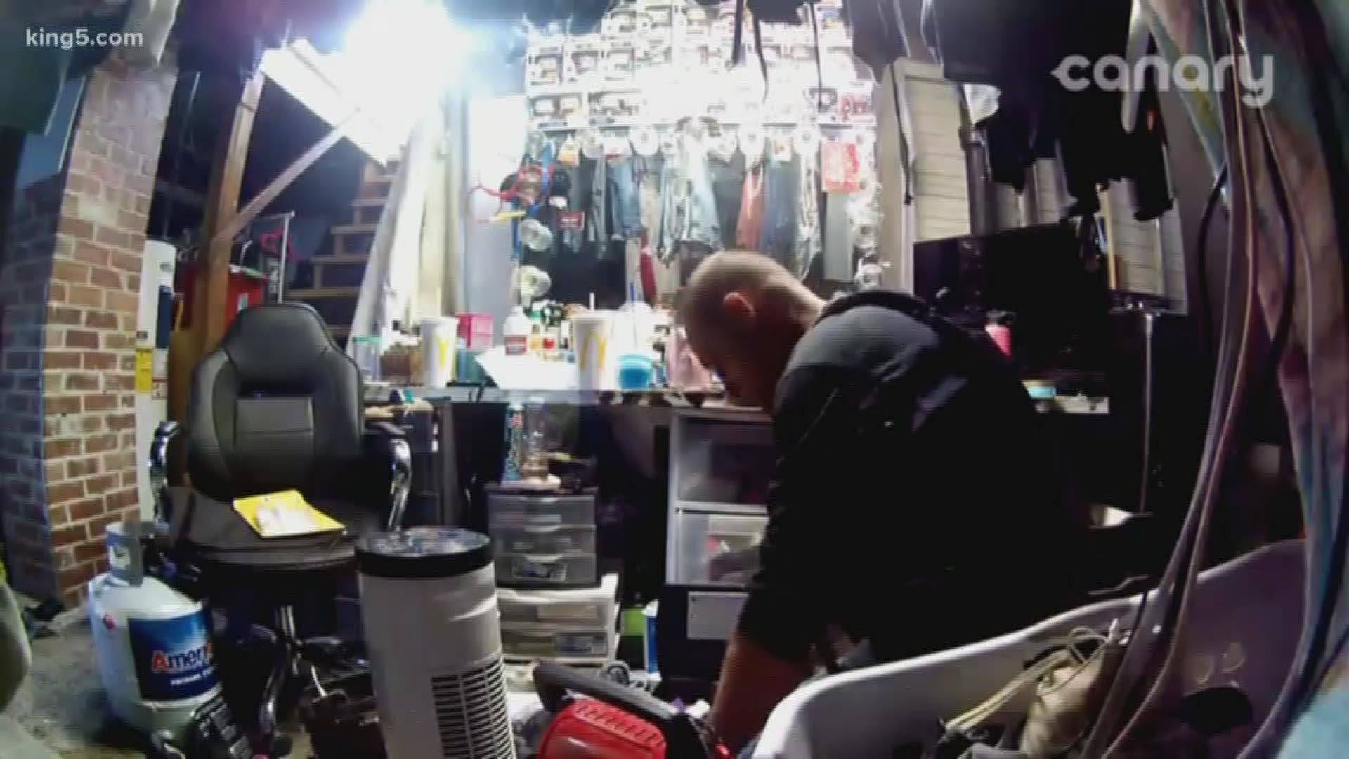 A Bremerton Police detective is out of the job after he was allegedly caught on video stealing from a home while serving a search warrant.