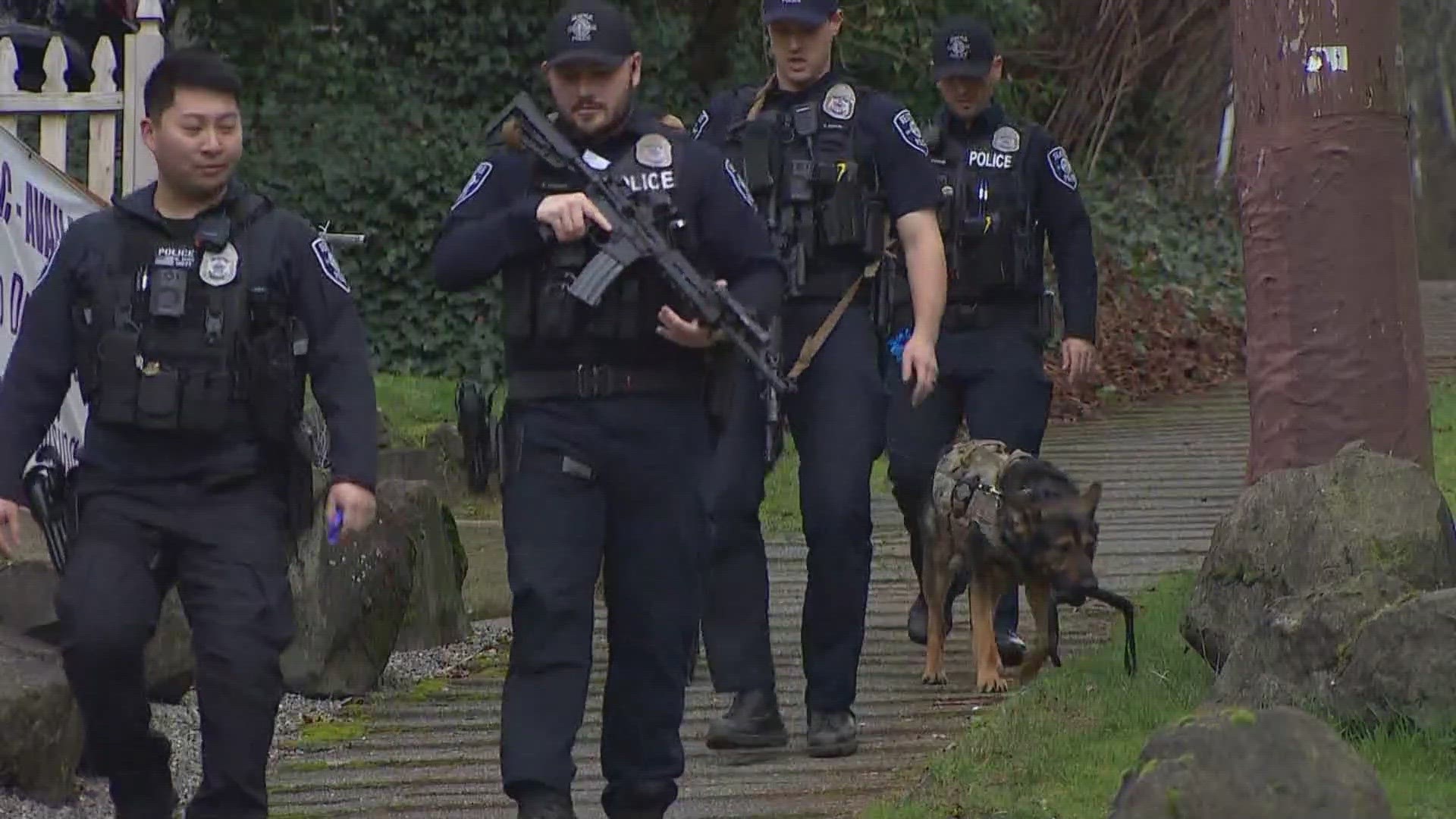 Seattle police believe the woman was not intentionally targeted but have yet to locate the suspect who fired the gun