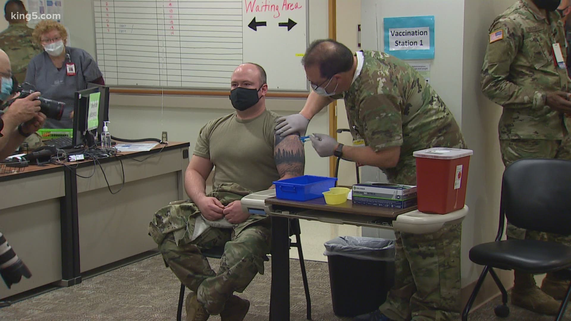 First COVID vaccinations happening at JBLM