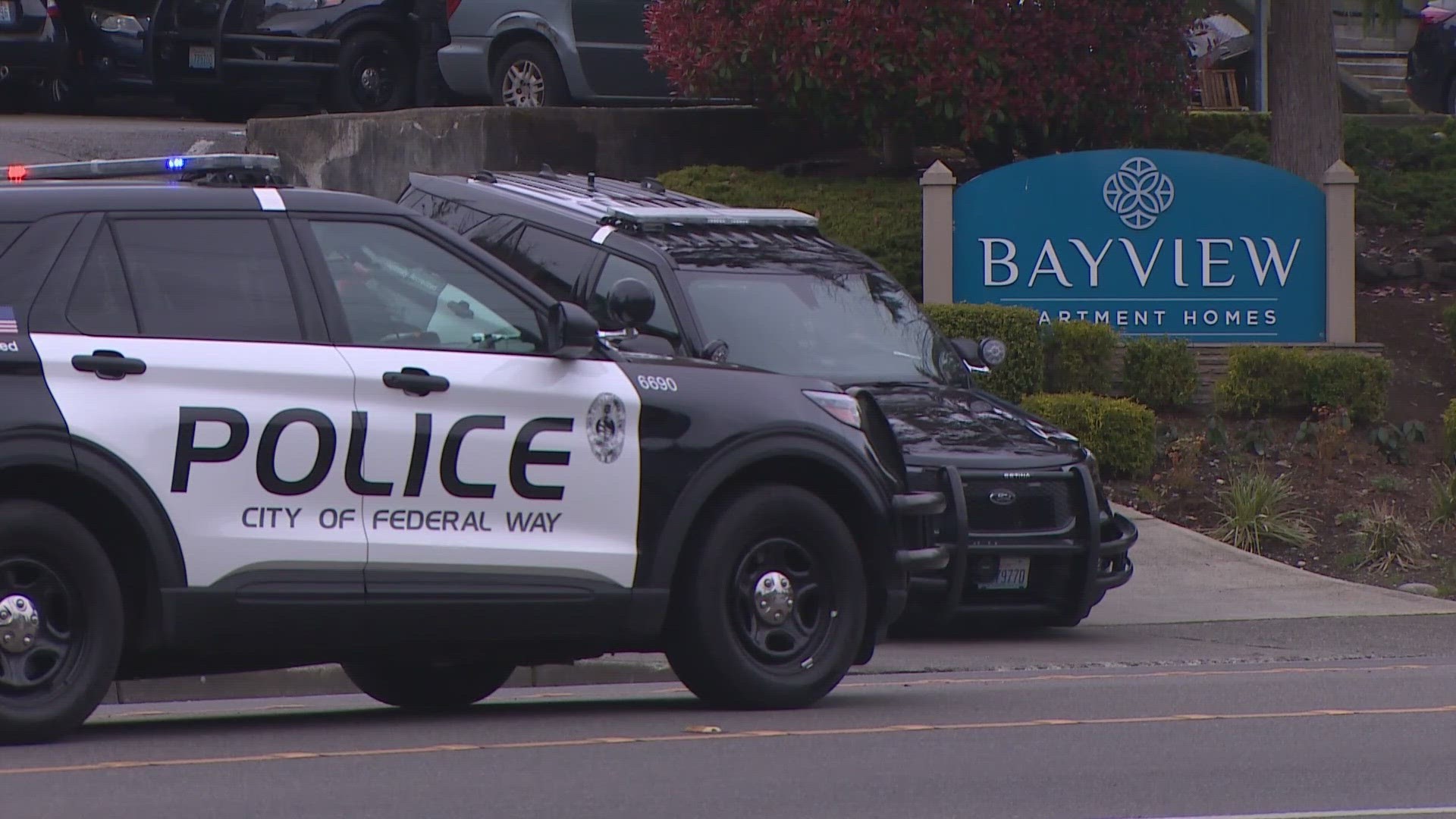 Police said the suspect fled in a blue Hyundai Elantra.