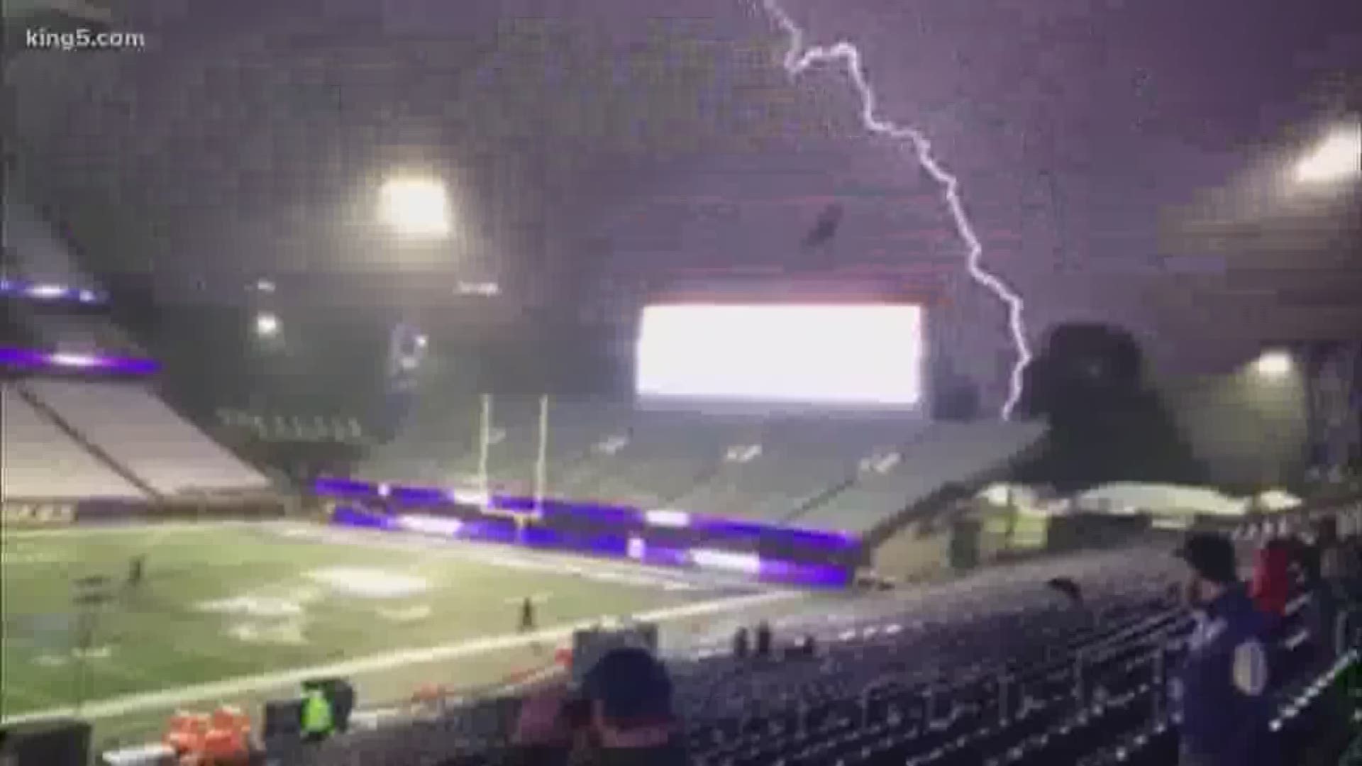 Saturday night's thunderstorm was definitely an unusual weather event for western Washington.