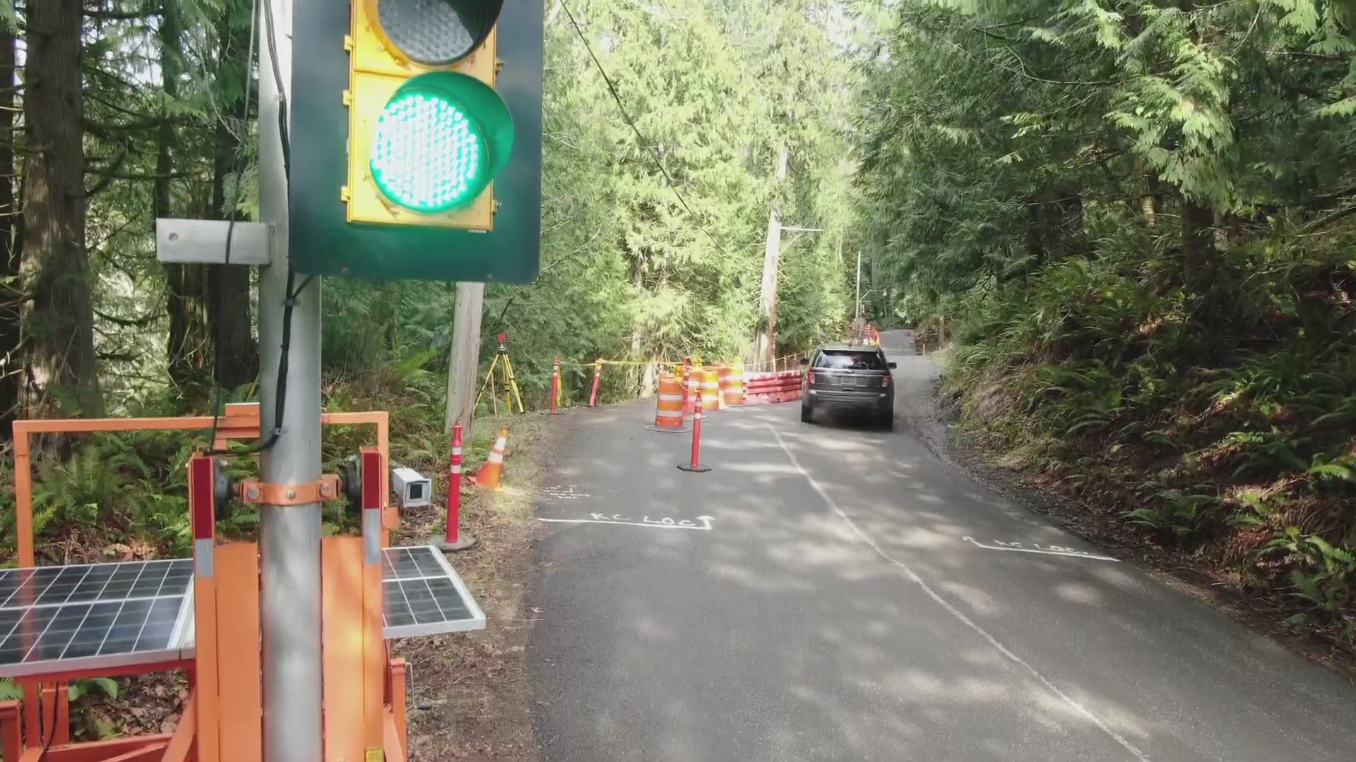 Road crews continue to monitor a slow-moving landslide in Fall City that has caused a crack in 356th Drive SE near State Route 202.