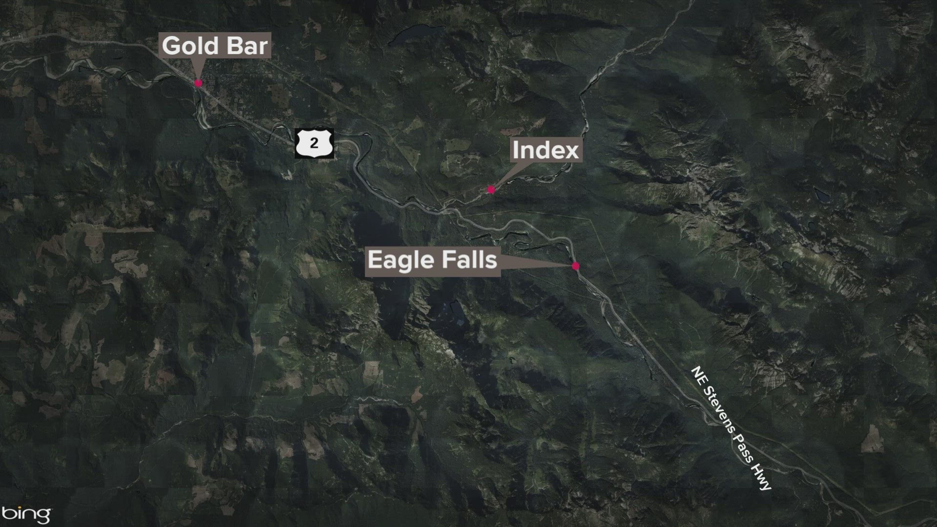 The two men went missing after falling into the water at Eagle Falls on Saturday. They didn't resurface.