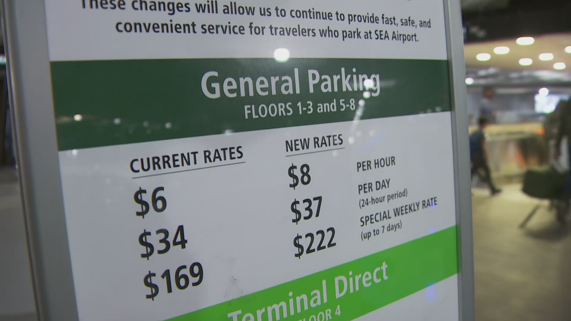 Seattle-Tacoma International Airport will raise its parking rates June 1, with increases reaching as high as 43% in some cases.