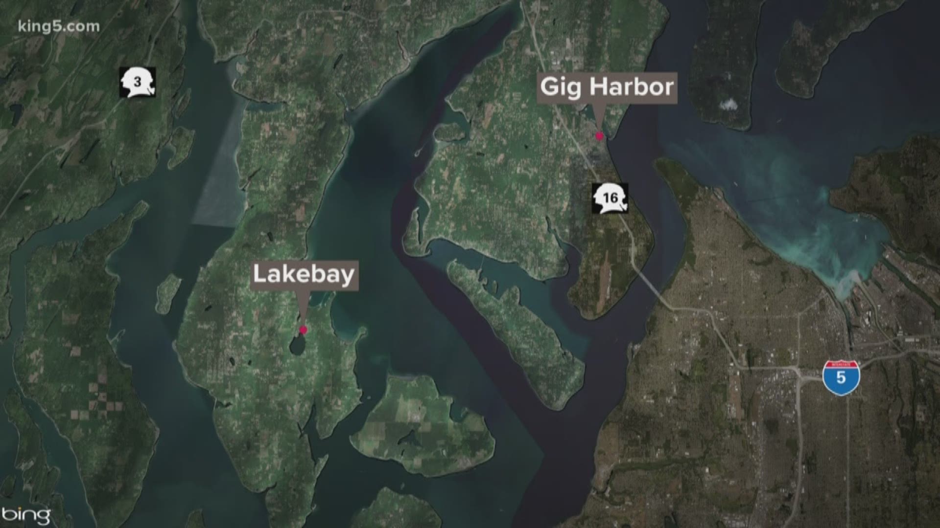 The chase stretched for 20 miles from Lakebay to Gig Harbor as deputies tried to catch two suspects wanted for a home shooting and robbery.