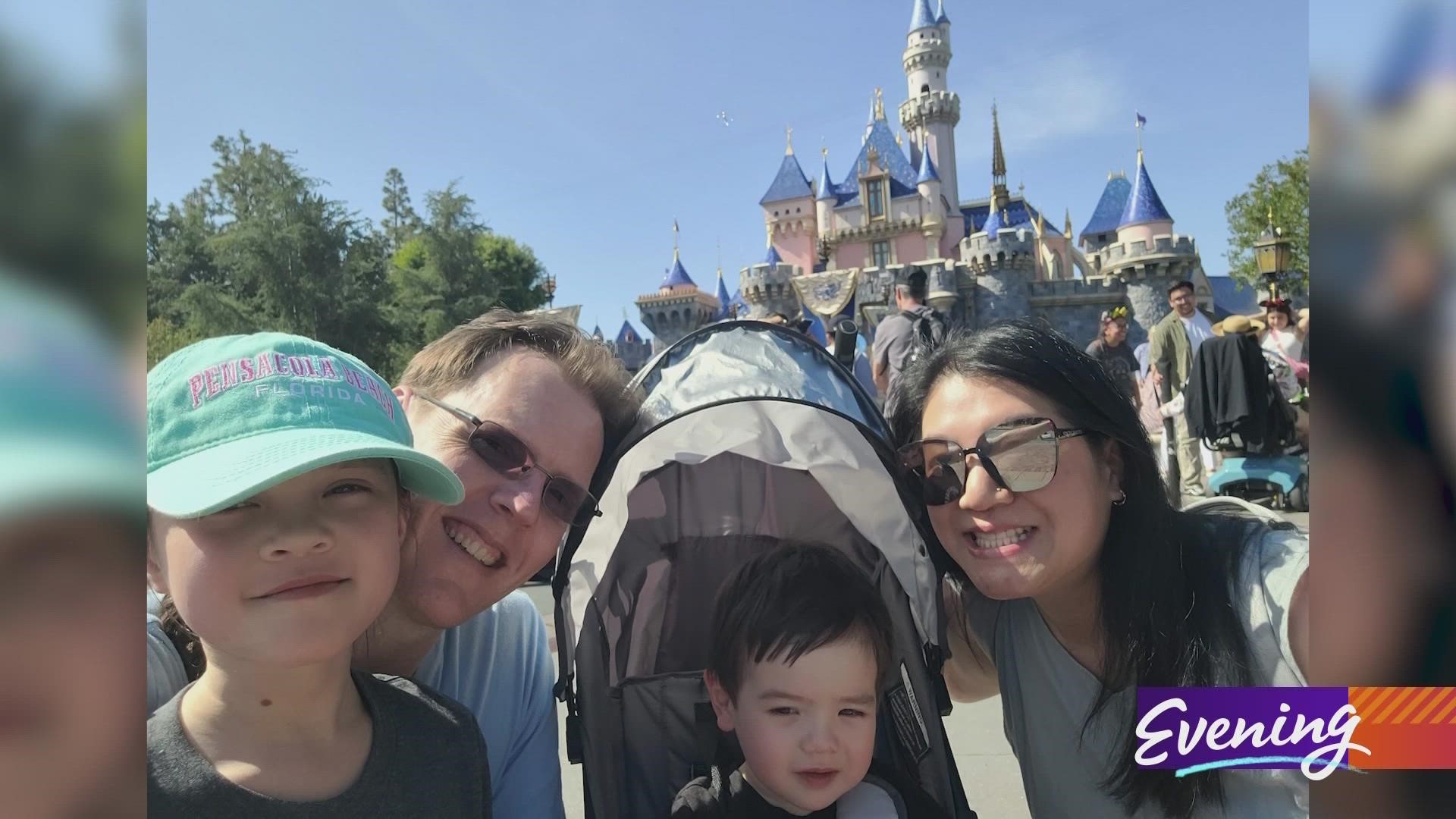 Elementary school teacher Angela brought her two kids, her husband, and Jose along for the rides! Travel and accommodation provided by Disney. #k5evening