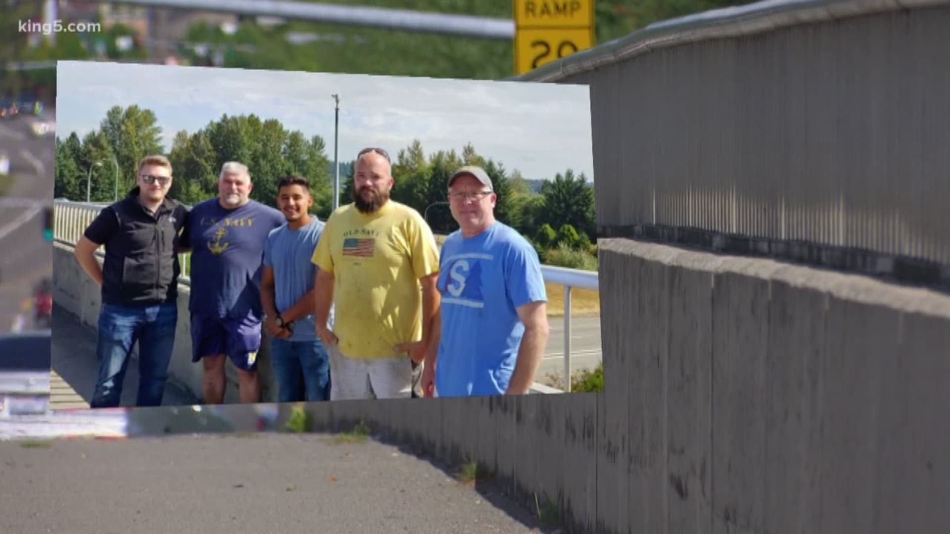 5 strangers saved man from suicide attempt on I-405 in Bothell | king5.com