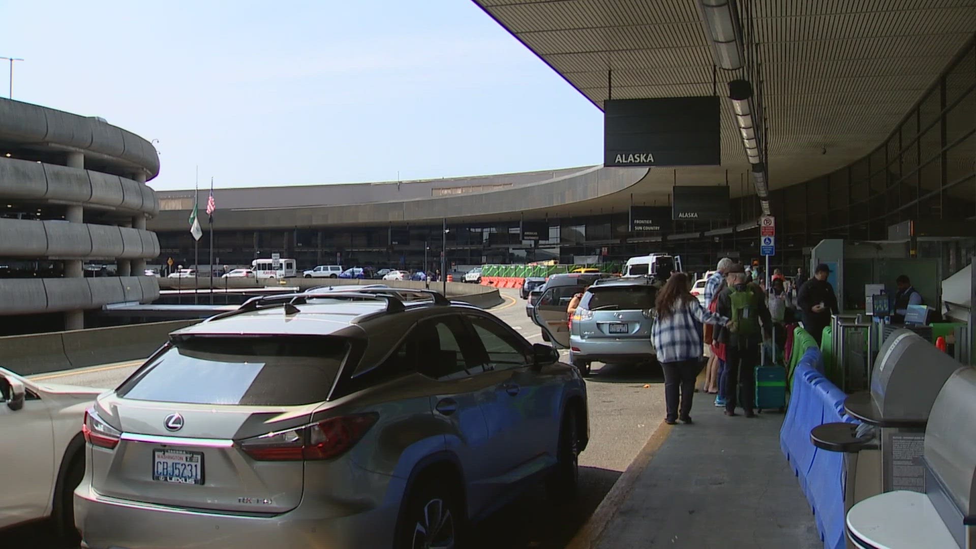 The lower Arrivals Drive at Seattle-Tacoma International Airport will be closed overnight Monday and Tuesday this week.