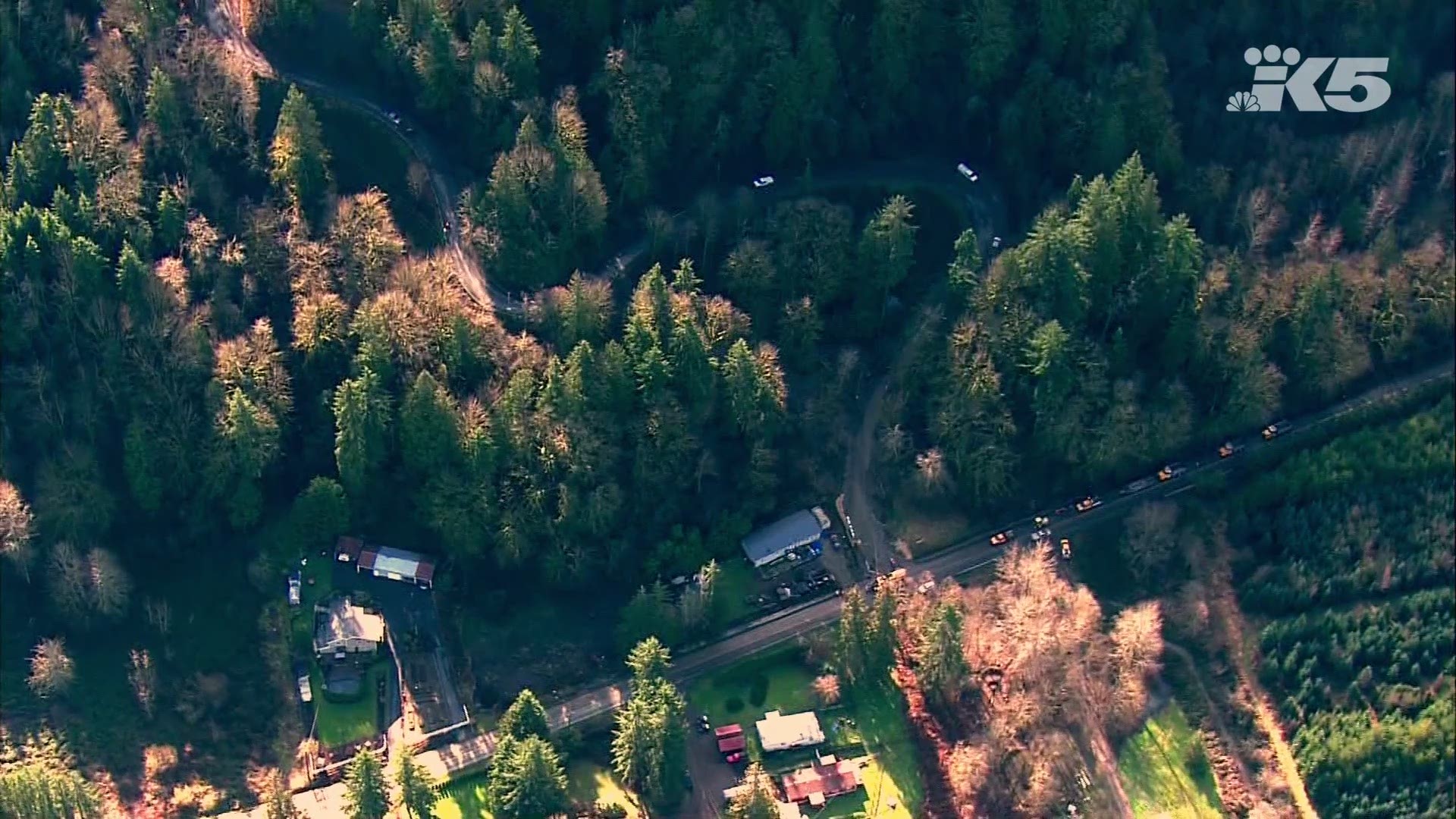 A mudslide damaged a private road near Monroe, isolating about 120 people.