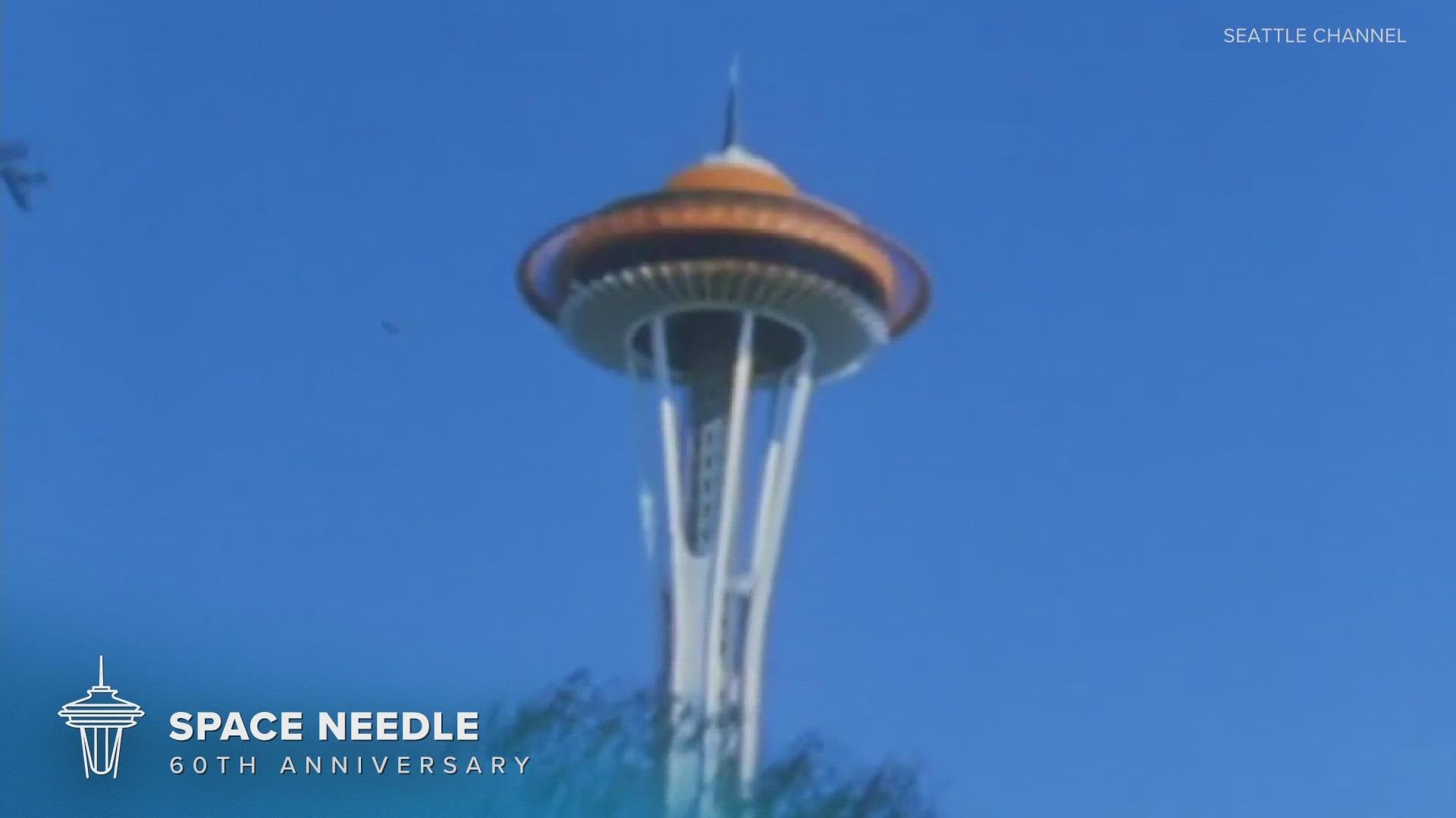 The Space Needle, which makes its debut at the 1962 World's Fair, turns 60 this week
