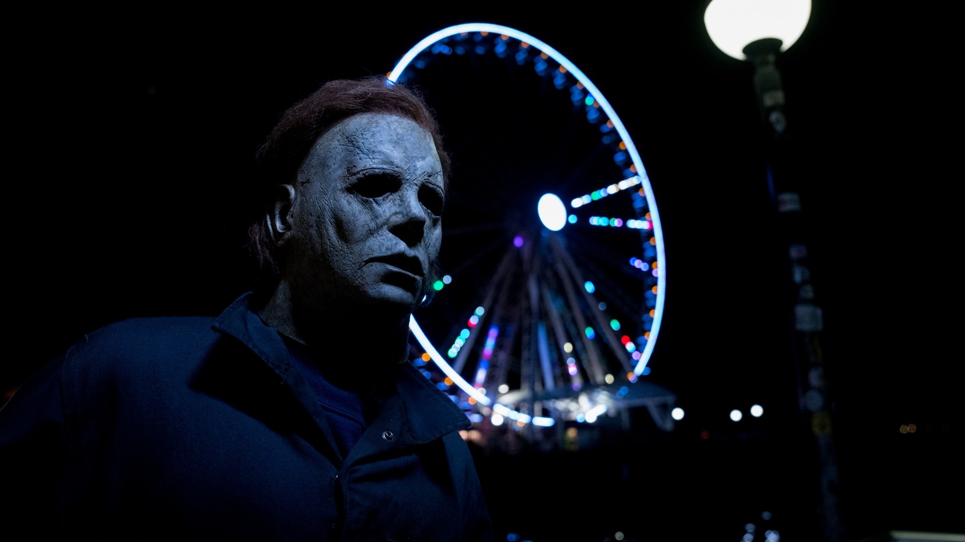 Michael Myers comes to Seattle to promote new "Halloween" movie