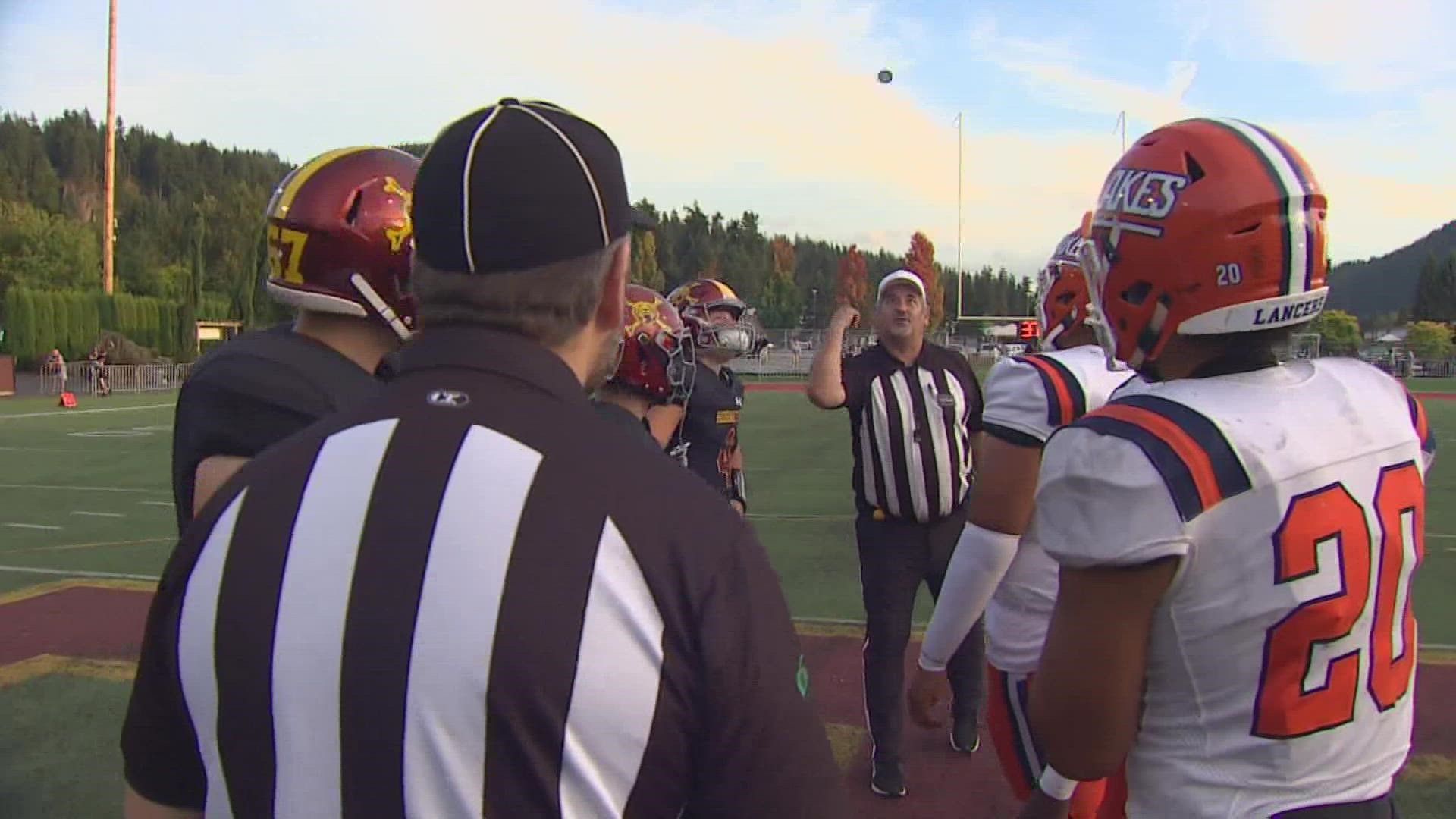 The Washington Officials Association said a shortage of school sports referees is a problem across the state.