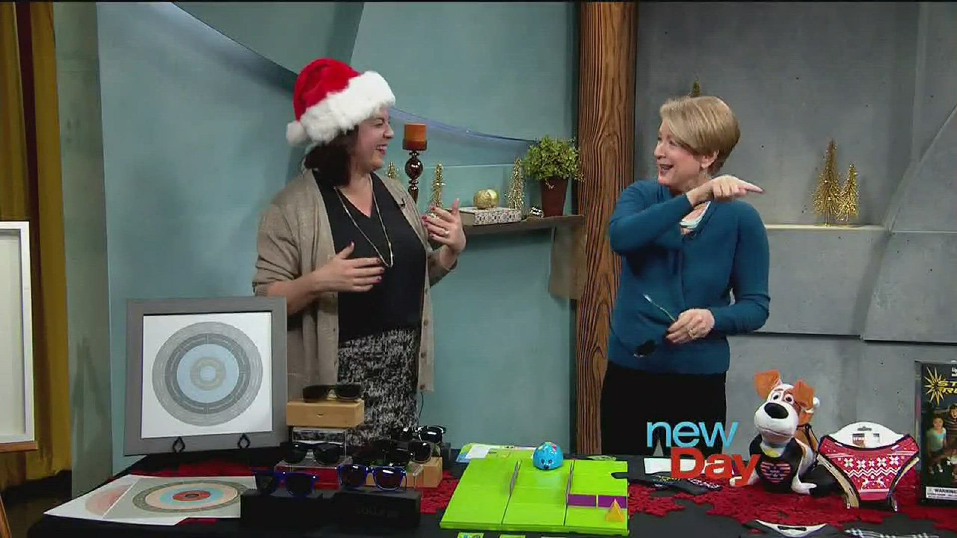 Suzie Claus is back showing and sharing the seasons trendiest gifts for all!