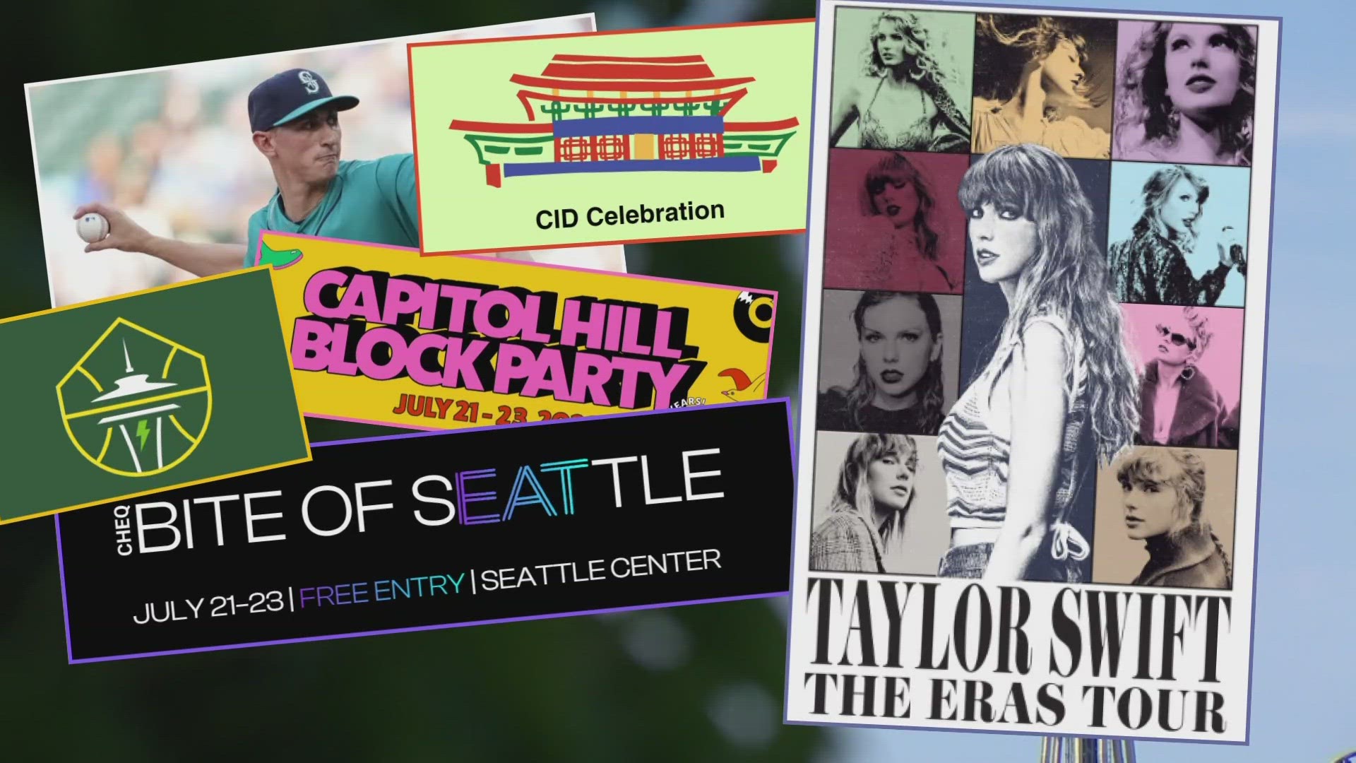Taylor Swift fans takeover Lumen Field with concerts on Saturday and Sunday. There are also sporting events and the Capitol Hill Block Party this weekend.